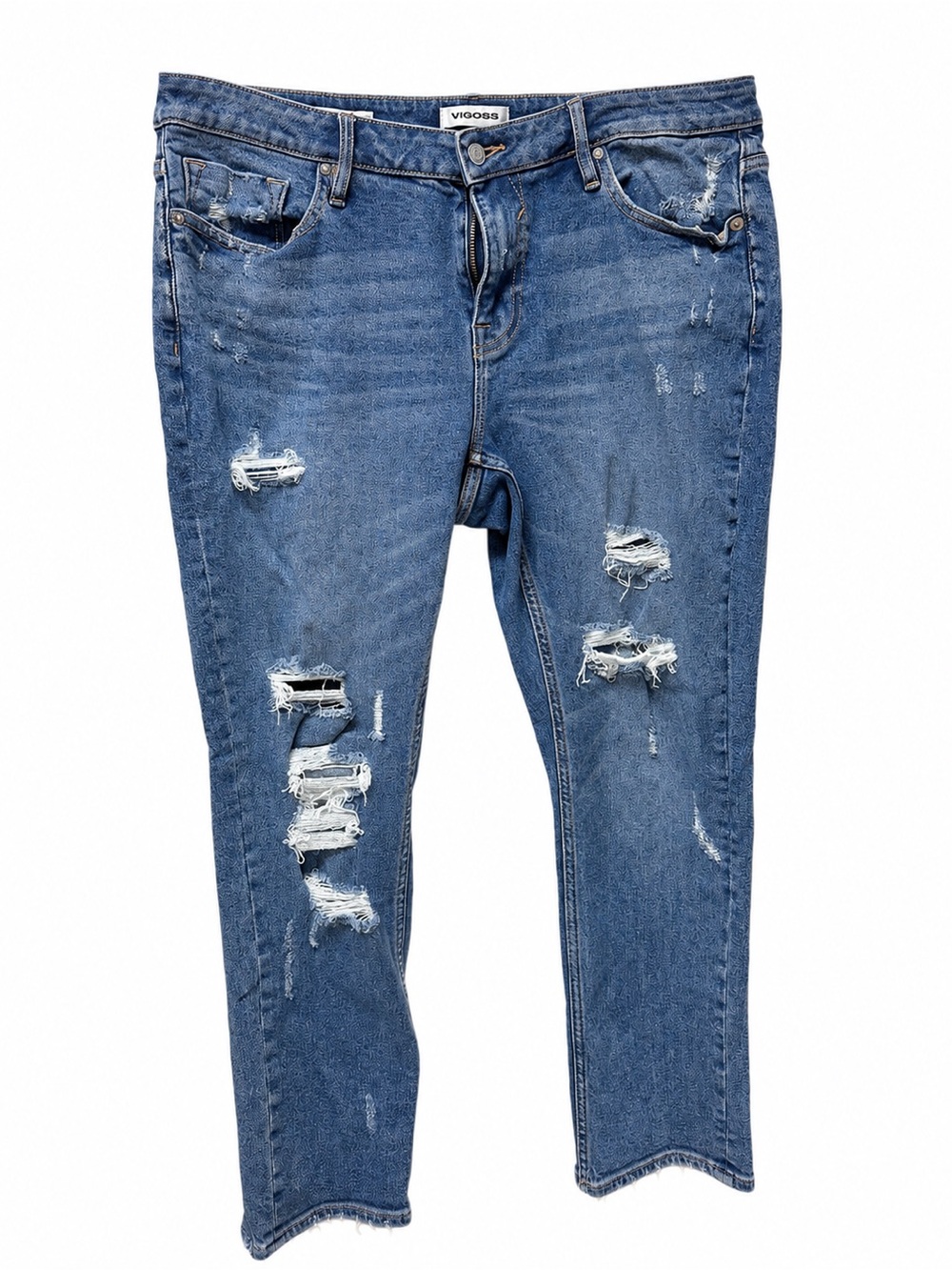 Vigoss Distressed High-Rise Skinny Jeans